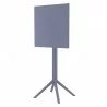 Sky Air Square Bar Table - Dark Grey - Folded - Sky Air Square Bar Table - Dark Grey - Folded