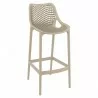 Sky Air Square Bar Chair - Taupe - Angled - Sky Air Square Bar Chair - Taupe - Angled