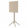 Sky Air Square Bar Table - Taupe - Folded