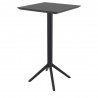 Compamia Sky Maya Square Bar Set with 2 Barstools in Black - Bar Table