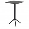 Compamia Sky Marcel Square Bar Set with 2 Barstools in Black - Bar Height Table