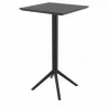 Compamia Sky Cross Square Bar Set with 2 Barstools in Black - Table - Compamia Sky Cross Square Bar Set with 2 Barstools in Black - Table