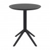 Compamia Sky Round Folding Table 24 inch Black - Front 