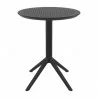 Compamia Sky Round Folding Table 24 inch Black - Front  - Compamia Sky Round Folding Table 24 inch Black - Front 