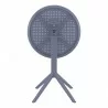 Compamia Sky Round Folding Table in Dark Grey - Back - Compamia Sky Round Folding Table in Dark Grey - Back