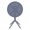 Compamia Sky Round Folding Table in Dark Grey - Front
