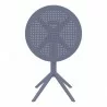 Compamia Sky Round Folding Table in Dark Grey - Front - Compamia Sky Round Folding Table in Dark Grey - Front