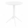 Compamia Sky Round Folding Table in White - Front - Compamia Sky Round Folding Table in White - Front