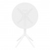 Compamia Sky Round Folding Table in White - Front