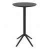 Compamia Sky Round Folding Bar Table 24 inch Black - Front - Compamia Sky Round Folding Bar Table 24 inch Black - Front