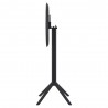 Compamia Sky Round Folding Bar Table 24 inch Black - Side Folded
