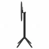 Compamia Sky Round Folding Bar Table 24 inch Black - Side Folded - Compamia Sky Round Folding Bar Table 24 inch Black - Side Folded
