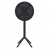 Compamia Sky Round Folding Bar Table 24 inch Black - Front Folded