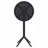 Compamia Sky Round Folding Bar Table 24 inch Black - Back - Compamia Sky Round Folding Bar Table 24 inch Black - Back