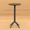 Compamia Sky Round Folding Bar Table 24 inch Black - Lifestyle - Compamia Sky Round Folding Bar Table 24 inch Black - Lifestyle