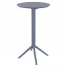 Compamia Sky Round Folding Bar Table in Dark Grey - Front
