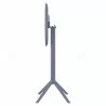 Compamia Sky Round Folding Bar Table in Dark Grey - Side - Compamia Sky Round Folding Bar Table in Dark Grey - Side