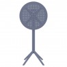 Compamia Sky Round Folding Bar Table in Dark Grey - Front
