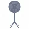Compamia Sky Round Folding Bar Table in Dark Grey - Front - Compamia Sky Round Folding Bar Table in Dark Grey - Front