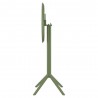 Compamia Sky Round Folding Bar Table in Olive Green - Side