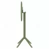Compamia Sky Round Folding Bar Table in Olive Green - Side - Compamia Sky Round Folding Bar Table in Olive Green - Side