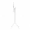 Compamia Sky Round Folding Bar Table in White - Side - Compamia Sky Round Folding Bar Table in White - Side
