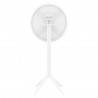 Compamia Sky Round Folding Bar Table in White - Back View