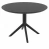 Compamia Sky Round Folding Table 42 inch Black - Side - Compamia Sky Round Folding Table 42 inch Black - Side