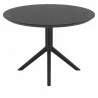 Compamia Sky Round Folding Table 42 inch Black - Front - Compamia Sky Round Folding Table 42 inch Black - Front