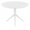 Compamia Sky Round Folding Table 42 inch Olive White - Front 