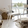 Lisa Outdoor Dining Arm Chair - White