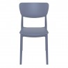 Monna Outdoor Dining Chair Dark Gray - Back