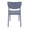 Monna Outdoor Dining Chair Dark Gray - Back