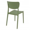 Monna Outdoor Dining Chair Olive Green - Back Angle