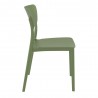 Monna Outdoor Dining Chair Olive Green - Side