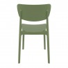 Monna Outdoor Dining Chair Olive Green - Back