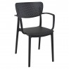 Loft Outdoor Dining Chair - Black