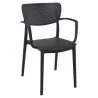 Loft Outdoor Dining Chair - Black - Loft Outdoor Dining Chair - Black