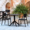 Compamia Loft Bistro Set 3 Piece with 27 inch Table Top in Black - Lifestyle