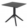 Compamia Loft Bistro 27 inch Table Top in Black - Angled