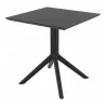 Compamia Loft Bistro 27 inch Table Top in Black - Angled - Compamia Loft Bistro 27 inch Table Top in Black - Angled