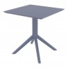 Compamia Loft Bistro 27 inch Table Top in Dark Gray - Angled