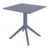 Compamia Loft Bistro 27 inch Table Top in Dark Gray - Angled - Compamia Loft Bistro 27 inch Table Top in Dark Gray - Angled