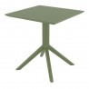 Compamia Loft Bistro 27 inch Table Top in Olive Green - Angled