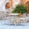 Compamia Loft Bistro Set 3 Piece with 27 inch Table Top in White - Lifestyle