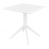 Compamia Loft Bistro 27 inch Table Top in White - Angled