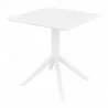 Compamia Loft Bistro 27 inch Table Top in White - Angled - Compamia Loft Bistro 27 inch Table Top in White - Angled