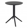 Compamia Loft Bistro Set 3 Piece with 24 inch Table Top in Black - Angled