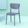 Compamia Lucy Outdoor Dining Chair - Lifestyle - Dark Grey 2 - Compamia Lucy Outdoor Dining Chair - Lifestyle - Dark Grey 2