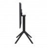 Lucy Outdoor Bistro Table - Black - Folded Side